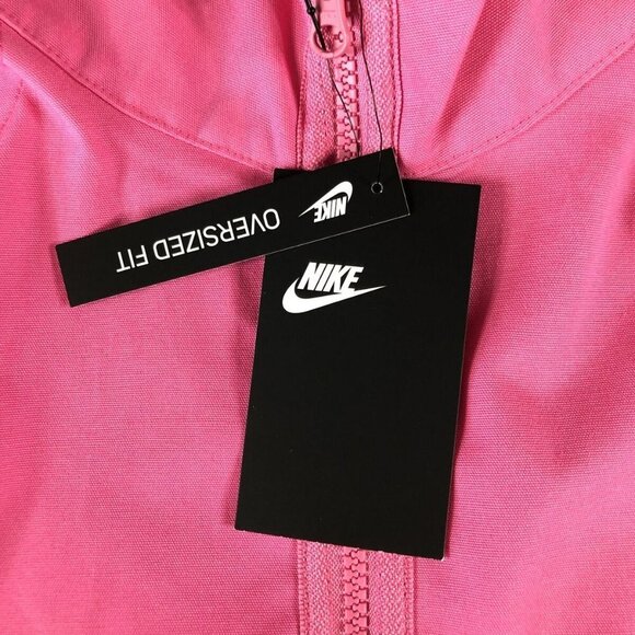NWT. Nike Full Zip Pink Jacket Oversized Fit Womens Sizes New With Tags. Size XL - Picture 8 of 11